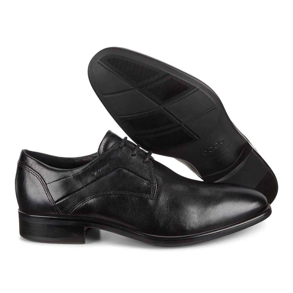 Zapatos Derby Hombre - ECCO Citytrays - Negros - APY346589